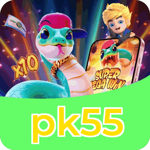 Números do app pk55 em material de marketing — ilustração, não auditoria